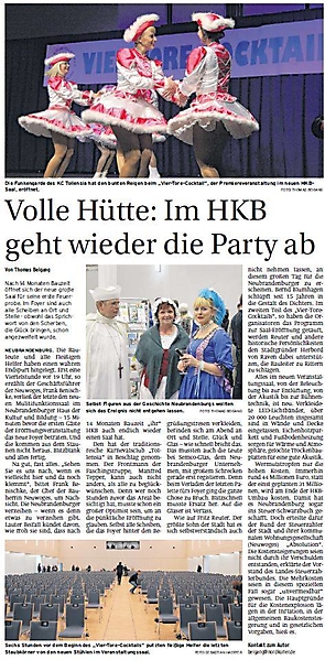 KC Tollensia im Blickfeld der Presse