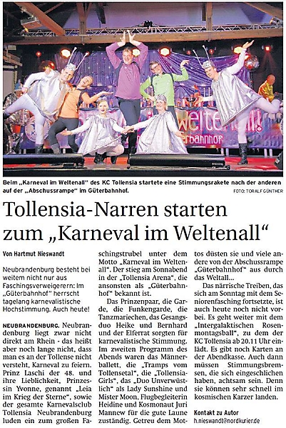 KC Tollensia im Blickfeld der Presse
