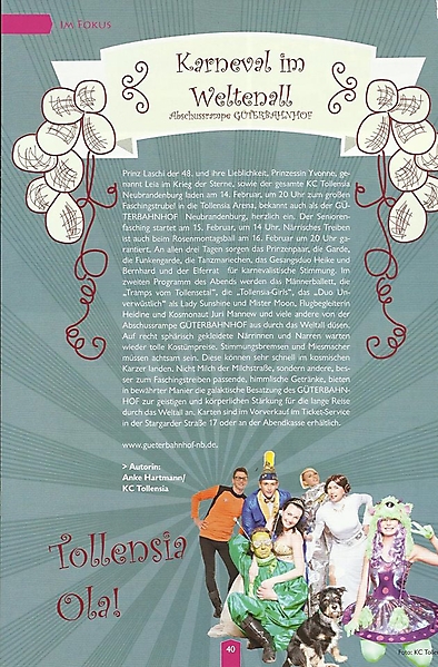 KC Tollensia im Blickfeld der Presse