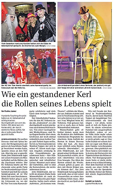 KC Tollensia im Blickfeld der Presse