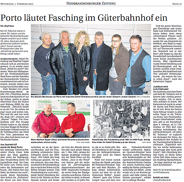 KC Tollensia im Blickfeld der Presse