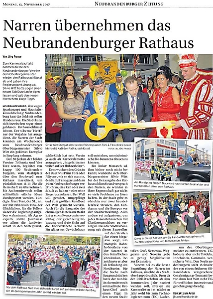 KC Tollensia im Blickfeld der Presse