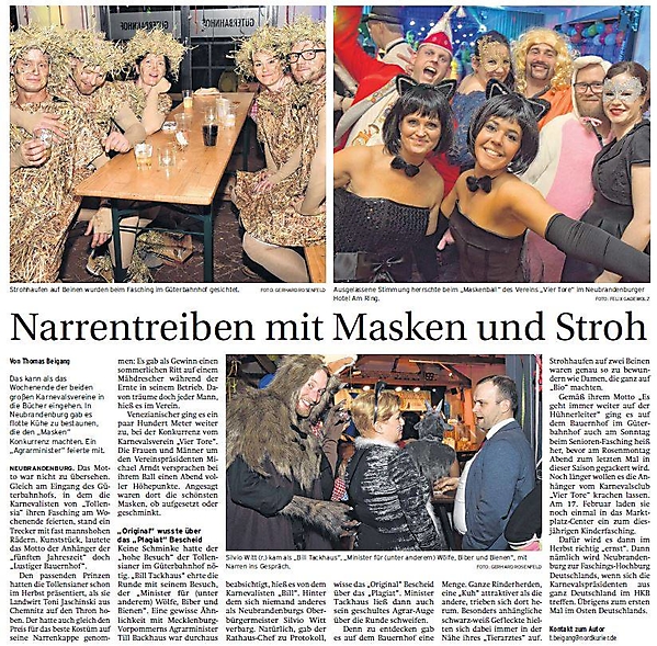 KC Tollensia im Blickfeld der Presse