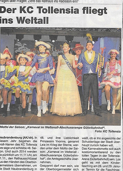 KC Tollensia im Blickfeld der Presse